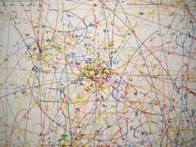 Blowup 31 Subatomic Decay Patterns (detail) by Kysa Johnson